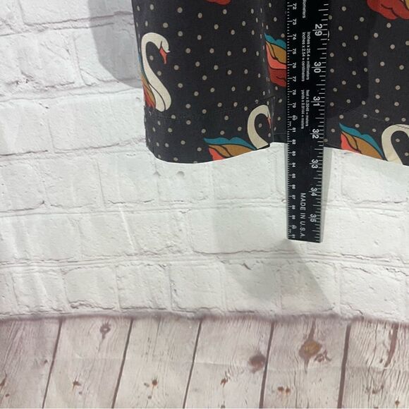 Fossil Silk Shift Dress Swan Polka Dot - Picture 7 of 8